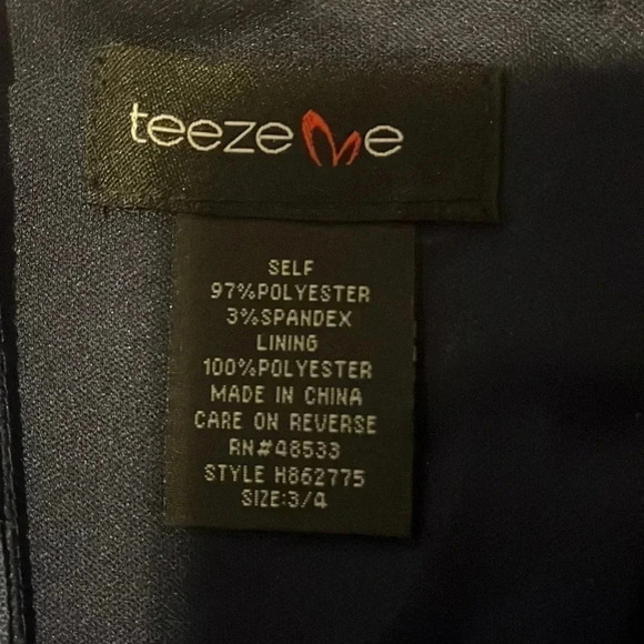 Teeze Me Junior semi formal dress - Size 3/4 - Picture 6 of 6